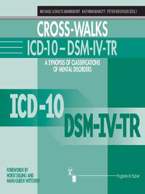 cover image of Cross-walks ICD-10 - DSM-IV-TR